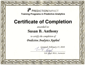 Certificate of Completion Certificate of Completion